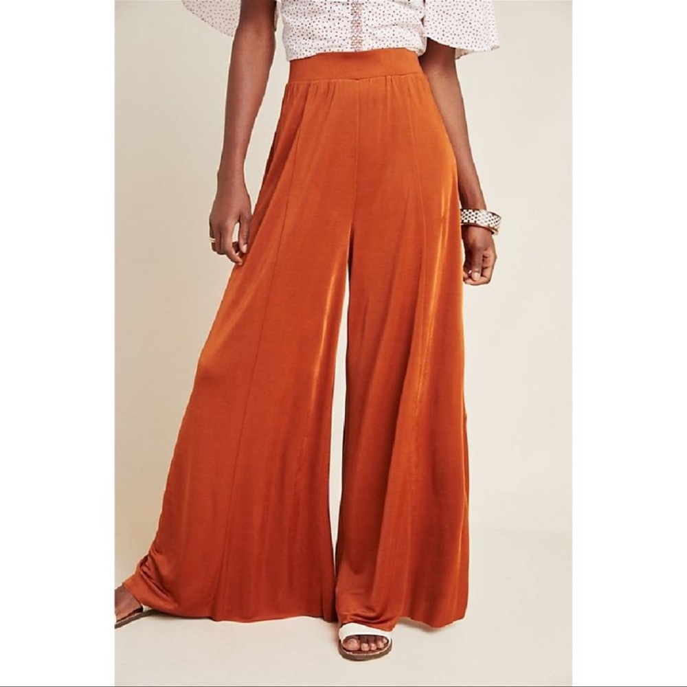 Anthropologie Maeve Knit Wide Leg Pants